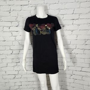 Sonia Rykiel Black T-Shirt Mini Dress